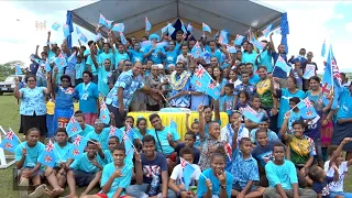 Fijian Minister for Youth and Sports officiates at the Fiji50 celebrations in Ba