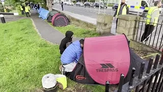 Dublin destroys its latest tent city as Ireland struggles to cope with migrant influx