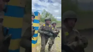 Українські військові показали відео, як виходять до кордону із Росією у Харківській області