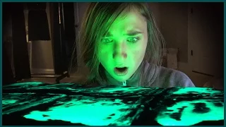 Scary Paranormal Spirits Unbury and Light up Ouija Board - it Flies Away