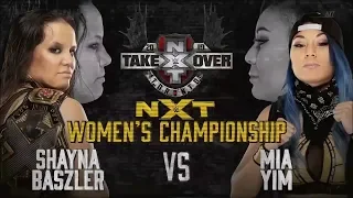 FULL MATCH - Mia Yim v Shayna Baszler - NXT Women's Championship :  NXT Takeover Toronto (2019)