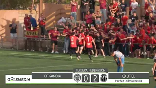 CF Gandia 1 - 2 CD Utiel 2023/24