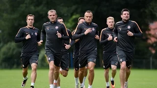 Shakhtar in the Netherlands. Training session before game vs Vitesse