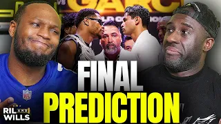 RYAN GARCIA vs DEVIN HANEY FINAL PREDICTIONS..