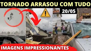 🚨 TERRÍVEL! TORNADOS DEIXARAM RASTRO DE DESTRUIÇÃO E PÂNICO - IMAGENS REGISTRADAS FALAM POR SI SÓ!