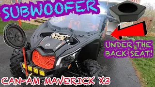 Install Can-Am Maverick X3-Max Rear Sub Box & Subwoofer