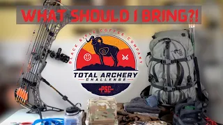 What To Bring To A Total Archery Challenge!!