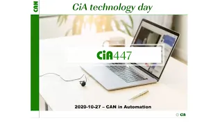Outlook on CAN-based networking & closing of the CiA technology day special-purpose cars 2020-10-27