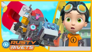 Rusty’s Giant Magnet and MORE | Rusty Rivets Episodes | Cartoons for Kids