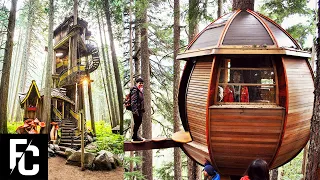 6 INSANE Treehouses You wont Believe Exist | HOUSES BUILT IN TREES | FACT CENTRAL