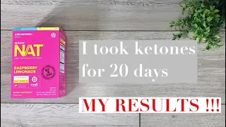 PRUVIT KETO//OS NAT Ketones I took ketones for 20 days | my results