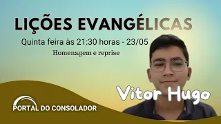 LIÇÕES EVANGÉLICAS - VITOR HUGO (MENINO) #webradiofraternidade  #portaldoconsolador