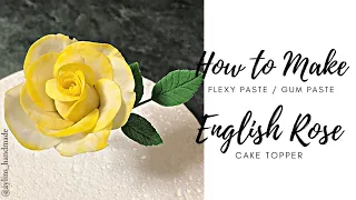 How To Make Flexy Rice Clay and/or Gum Paste Easy Rose Cake Topper