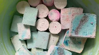 Fluffy Pastel Gymchalk• Water Crumble Reforms • Crunchy & Powdery • Satisfying • ASMR