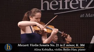 Mozart: Violin Sonata No. 21 in E minor, K. 304 | Alina Kobialka, violin; Beilin Han, piano