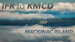 900ft Overcast ☁️ Flying to Mackinac Island - 3 Countries in 3 Weeks: PART 4