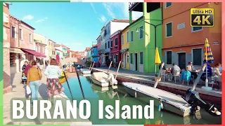 Burano, Italy walking tour in 4k [2022] - What to visit near Venice