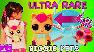LOL Surprise Neon Kitty Biggie Pet Ultra Rare Eye Spy Series 4 Kids Toy Unboxing