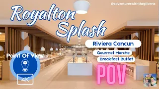 Ultimate All-Inclusive Breakfast Buffet Tour | Royalton Splash Riviera Cancun POV 🌴🍳🥐🍉