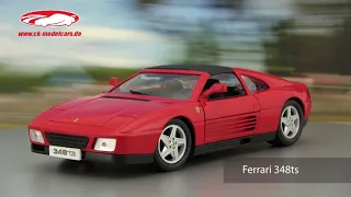 ck-modelcars-video: Ferrari 348ts rot  Bburago