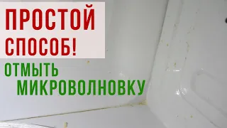 Как ОТМЫТЬ МИКРОВОЛНОВКУ ОТ ЖИРА внутри и снаружи в домашних условиях. Простой Способ!!!