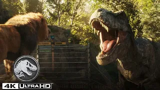 Os Melhores Momentos da T. rex em 4K HDR | Jurassic World