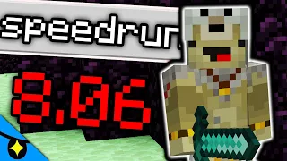 J'AI LE WORLD RECORD EN SPEEDRUN MINECRAFT (8min06 je suis trop fort)