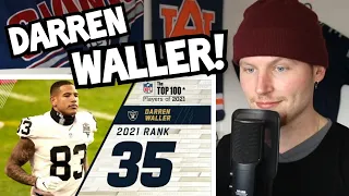 Rugby Player Reacts to DARREN WALLER (TE, Las Vegas Raiders) #35 The Top 100 NFL Players of 2021!