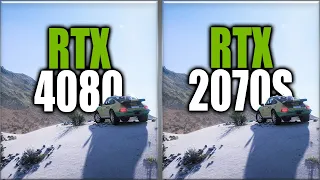 RTX 4080 vs RTX 2070 Super Benchmark Tests - Tested 20 Games