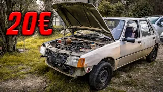 A Peugeot 205 for €20 ! The Gauloise Project !