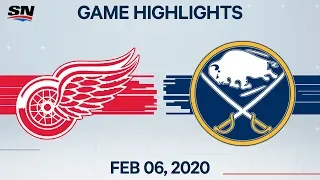 NHL Highlights | Red Wings vs Sabres - Feb. 06, 2020