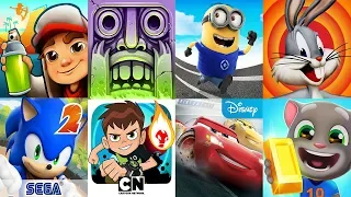 Subway Surfers VS Temple Run Minion Rush Looney Tunes Dash Ben 10 Sonic Dash Talking Tom Gold Run #7