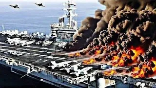 Today, Iran and the Houthis attacked the largest US aircraft carrier in the Red Sea!