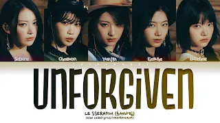 LE SSERAFIM (르세라핌) - 'UNFORGIVEN (FEAT. NILE RODGERS)' Color Coded Lyrics (HAN/ROM/ENG)