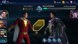 Boss SUPERMAN 👊 Solo Raid Event Fights ☠️ InJustice 2 Mobile Gameplay