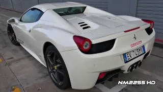 Ferrari 458 Spider Start, Revs, Accelerations, Fly Bys and Downshifts!
