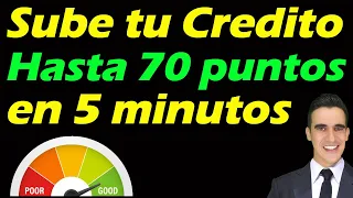 Como Subir Tu Puntaje De Credito hasta 70 puntos en 5 minutos (Metodo Secreto)  Credit Score