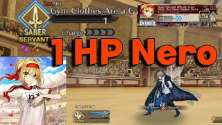 1 HP Nero in Finale Encore | Nero Claudius Exhibition Quest | Grand Nerofest 2023 | Fate/Grand Order