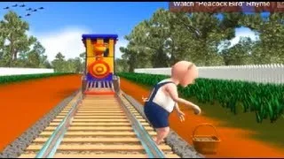 "Piggy On The Railway" - 3D Nursery Rhyme For Children with Lyrics | Classteacher Learning Systems