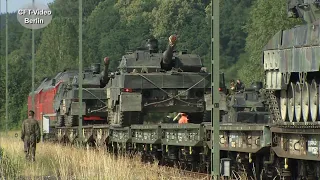 Panzerverladung in Nabburg/Tank loading in Nabburg