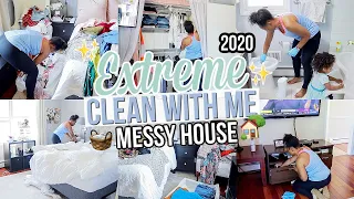 EXTREME CLEAN WITH ME 2020! ULTIMATE SPEED CLEANING MOTIVATION | REAL LIFE MESSY HOUSE CLEANING