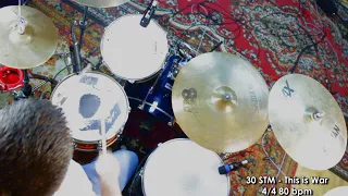 Drum lesson (tutorial) 30 Seconds to Mars - This is War (Rocknmob)