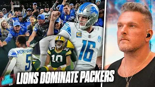 The Lions Dominate Packers, Prove Themselves Kings Of The NFC North? | Pat McAfee Reacts