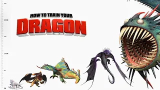 Dragons Size Comparison | Biggest dragons from How to Train Your Dragon |