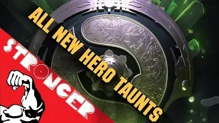 🔴TI8 НОВЫЕ ТАУНТЫ В DOTA 2 | 2018 BATTLE PASS | ALL NEW HERO TAUNTS