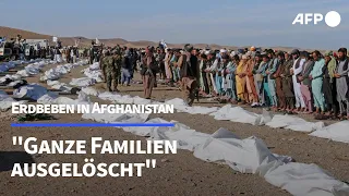 Erdbeben in Afghanistan: "Ganze Familien ausgelöscht" | AFP