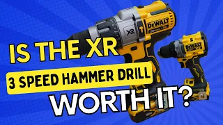 David vs Goliath - New DeWalt XR Compact Drill Driver battles the XR 3-Speed Hammer Drill