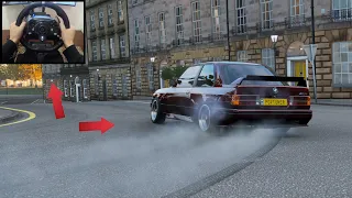 Forza Horizon 4 Drifting and Driving 1991 BMW M3 E30 (Logitech G920) Gameplay