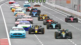 F1 2023 Cars vs NASCAR Series 2023 - Azerbaijan Grand Prix Baku