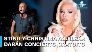 Christina Aguilera y Sting tocarán en la Feria de San Marcos en Aguascalientes